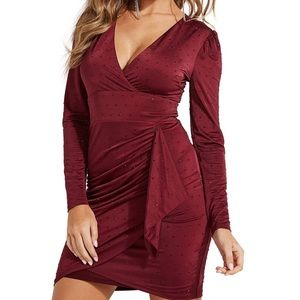 Guess lucita dress wine